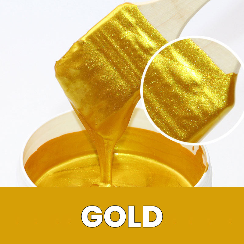 Metallic Verfafwerking Goud & Zilver 200g Waterbasis voor Decoratie Meubels Muren DIY Projecten Wonen | Sansoti