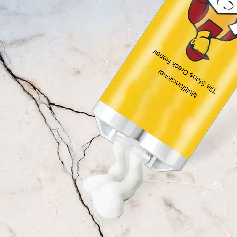 Tegel- en Natuursteen Reparatieset Professioneel voor Scheuren en Beschadigingen | Compleet met Kleurafstemmende Pigmenten voor Keramiek Marmer Graniet Vloeren Muren Keukens Badkamer | Snel Drogende Duurzame Formule met 6 Kleuren | Sansoti