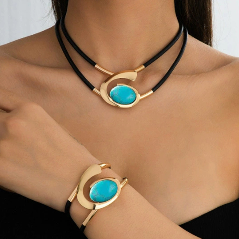 Vintage Boho Sieradenset met Delicate Patronen en Schitterende Accenten voor Moderne Elegantie | Sansoti