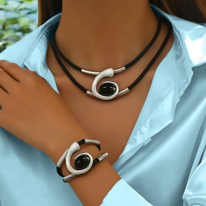 Vintage Boho Sieradenset met Delicate Patronen en Schitterende Accenten voor Moderne Elegantie | Sansoti