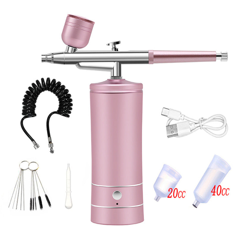 Draadloze Airbrush Pistool met 3 Verwisselbare Spuitkoppen en Oplaadbare Accu voor Modelbouw Kunst en Nail Art | Sansoti