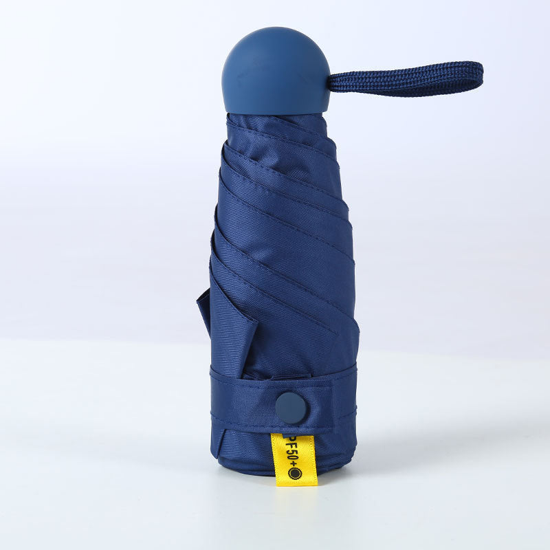 Kompakter faltbarer Regenschirm Capsule UPF50+ UV-Schutz im Taschenformat windbeständiger Mini-Reiseschirm | Sansoti