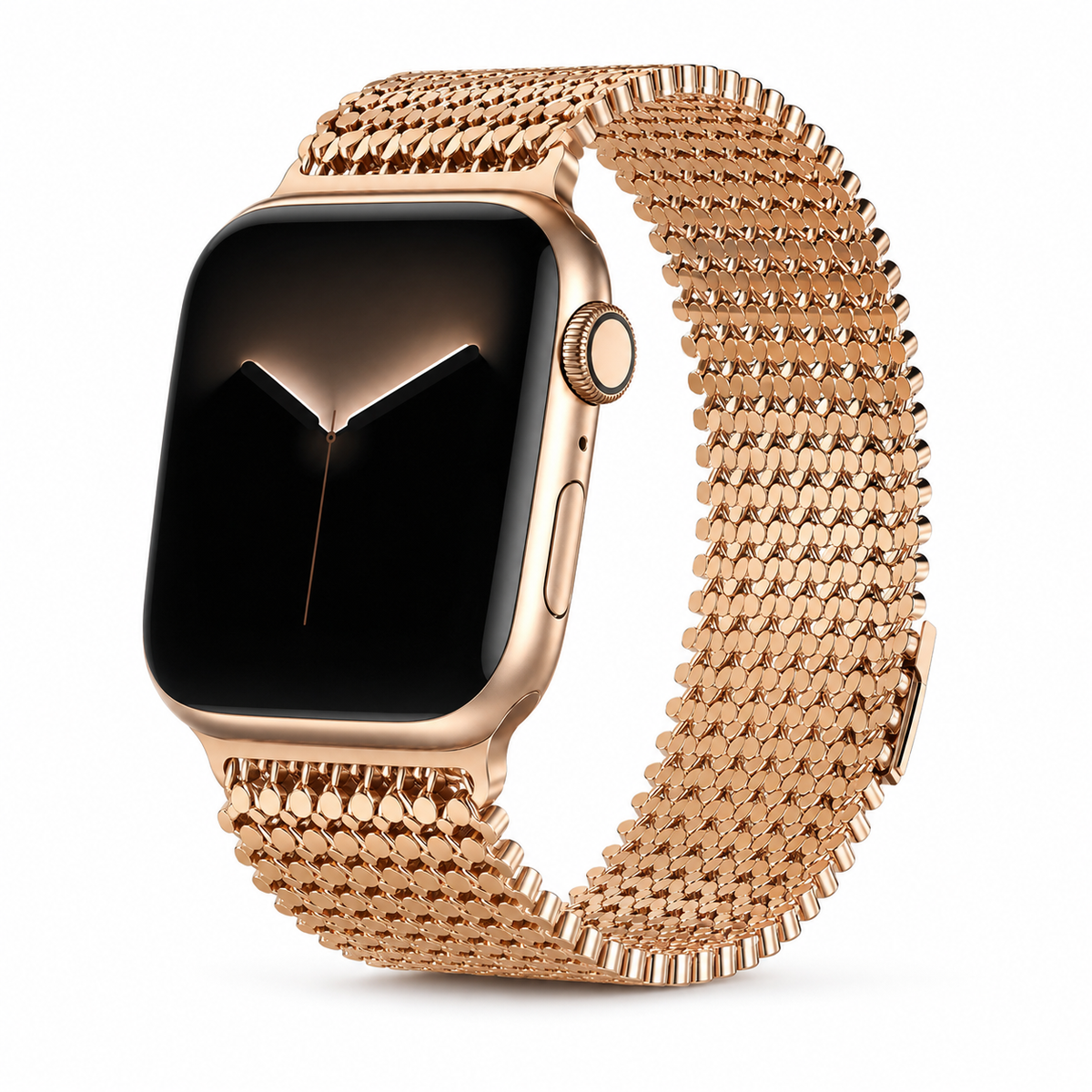 Magnetische Stalen Schakelband voor Smartwatch – Verstelbaar Metalen Bandje Polshorloge Accessoire Zilver | Sansoti