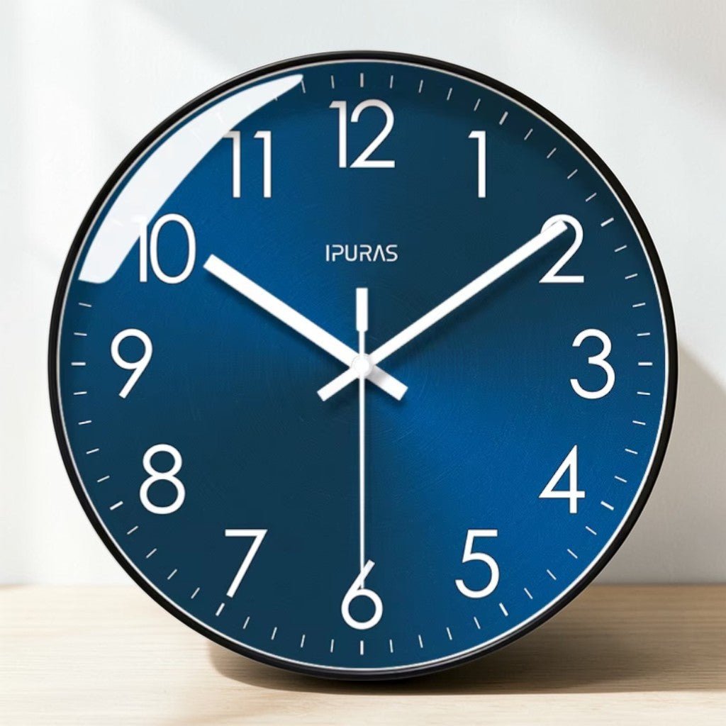 Wandklok Stille Quartz Beweging 25cm 30cm Zwart Goud Minimalistisch Modern Design voor Woonkamer Kantoor | Sansoti