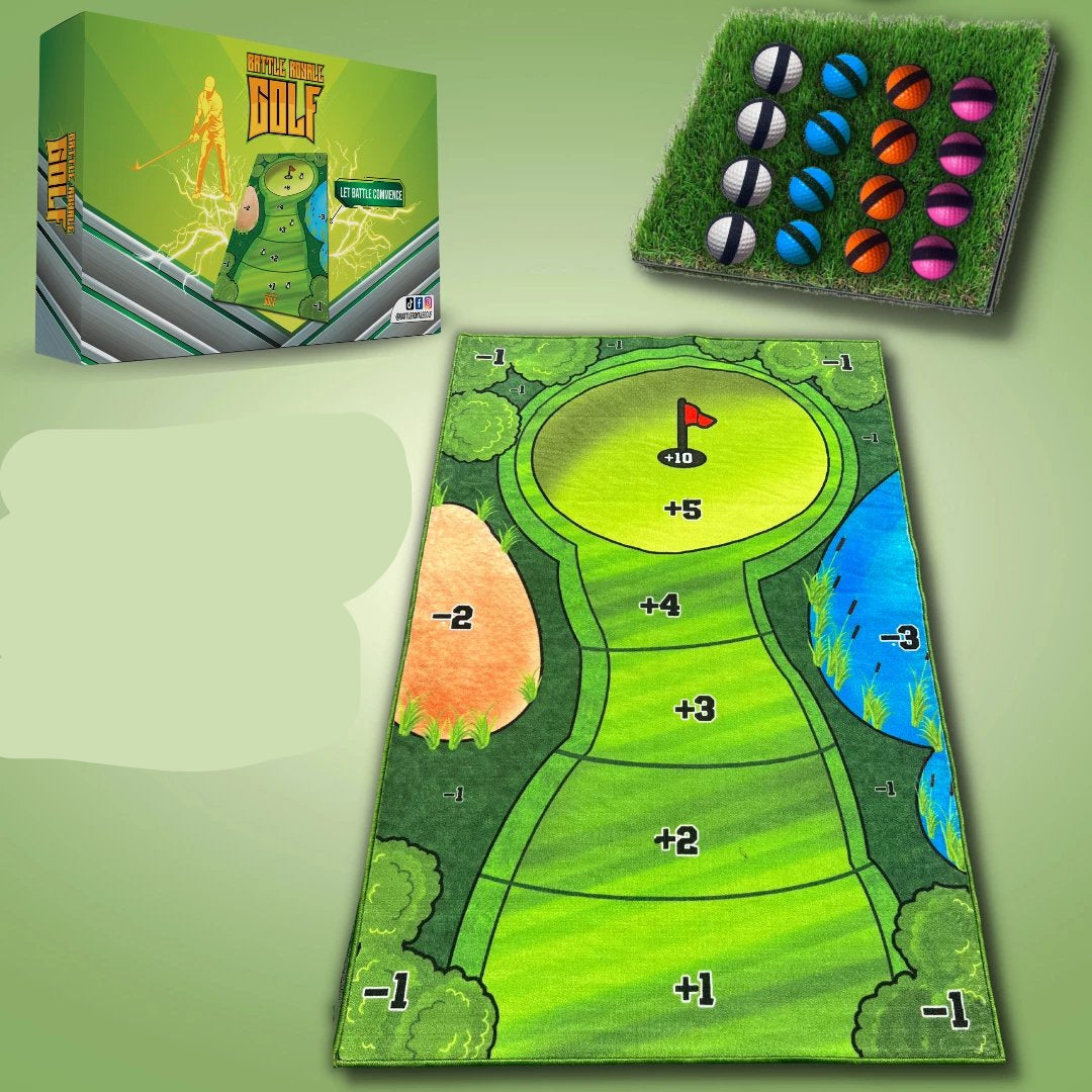 Klittenband Golf Spel Set met Doelmat en Ballen voor Binnen en Buiten Training Gezelligheid Kinderen Sport | Sansoti