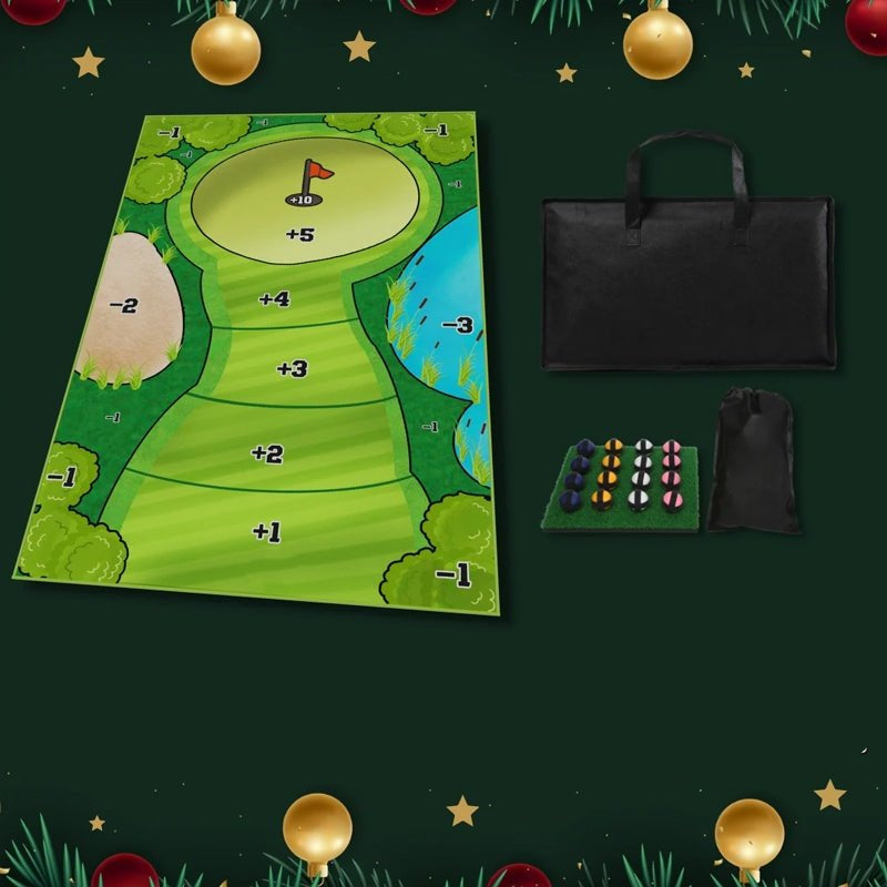Klittenband Golf Spel Set met Doelmat en Ballen voor Binnen en Buiten Training Gezelligheid Kinderen Sport | Sansoti