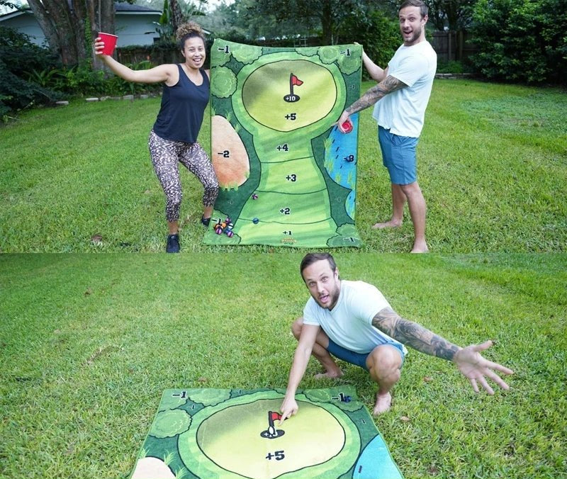 Klittenband Golf Spel Set met Doelmat en Ballen voor Binnen en Buiten Training Gezelligheid Kinderen Sport | Sansoti