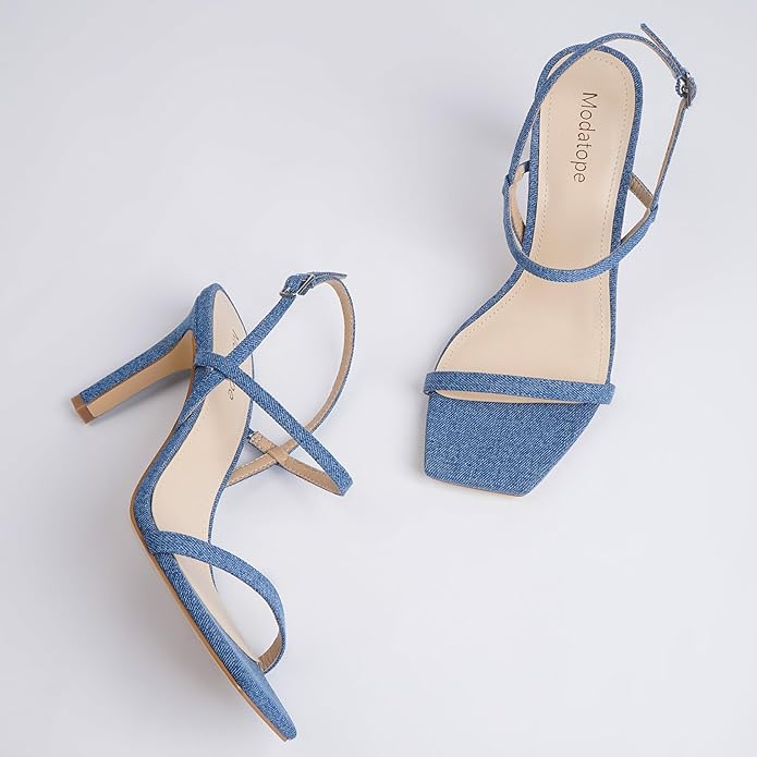 Strappy High Heel Sandalen met Enkelbandje – Elegant Open Teen Design voor Feesten en Speciale Gelegenheden | Sansoti