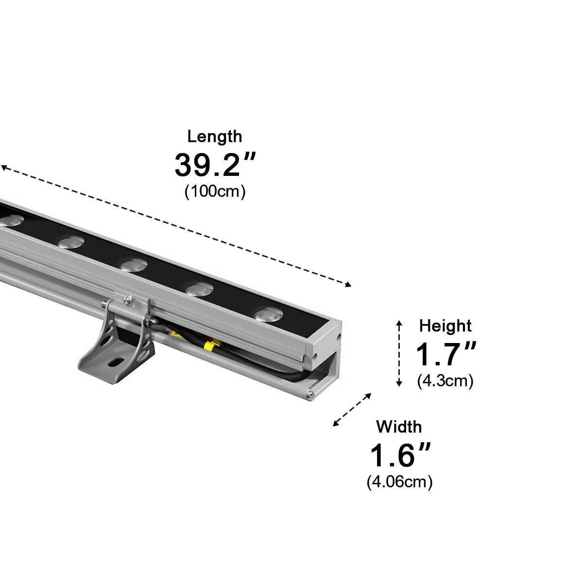 LED Facade Lighting Waterproof 24V Aluminum Outdoor Wall Washer Light for Architectural and Garden Lighting | Sansoti