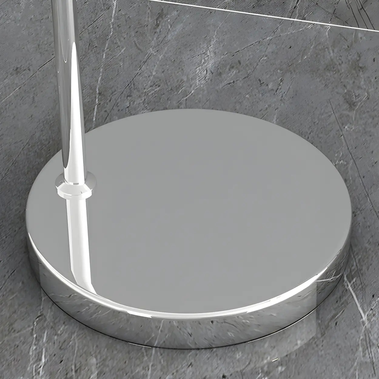 Lampadaire arc chrome noir argent réglable 180cm E27 Salon Moderne | Restfield