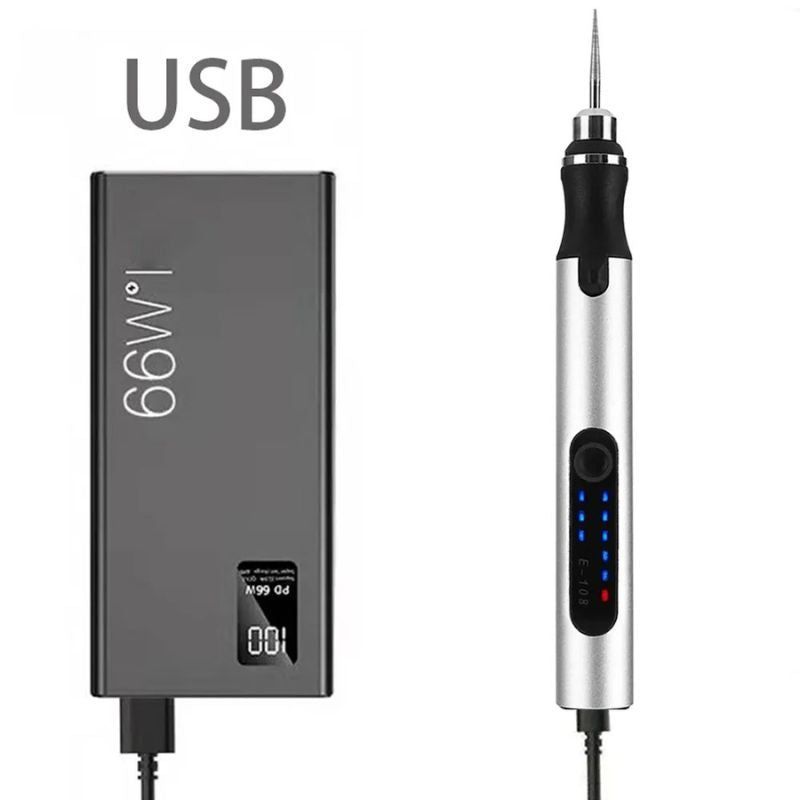 Stylo graveur électrique sans fil avec vitesse réglable et écran LCD | Restfield