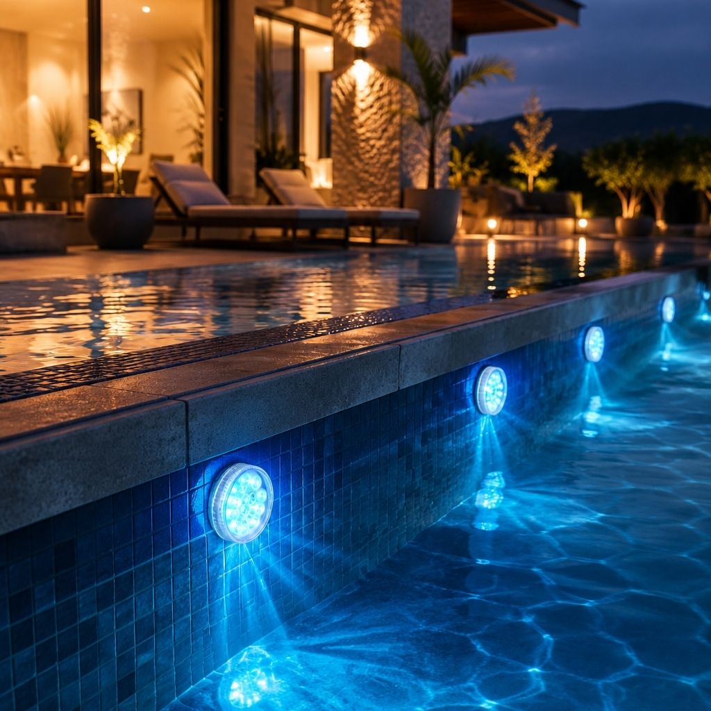Lampe LED sous-marine RGB pour piscine avec télécommande, 13 couleurs, étanche IP68, éclairage décoratif | Sansoti