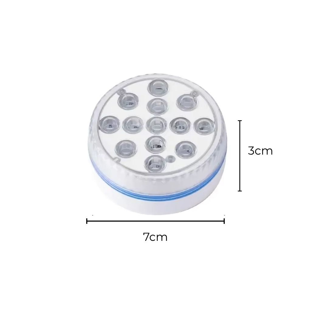 Lampe LED sous-marine RGB pour piscine avec télécommande, 13 couleurs, étanche IP68, éclairage décoratif | Sansoti
