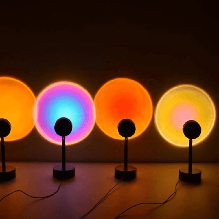 Zonsondergang Projectorlamp met 16 Kleuren en Verstelbare Hoek voor Sfeerverlichting | Sansoti