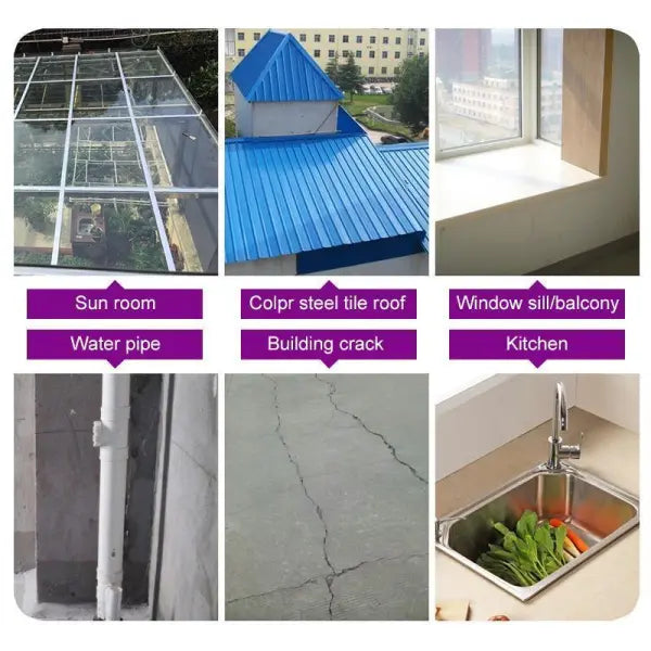 Waterdicht Reparatietape met Aluminium Afwerking voor Lekken Scheuren Voegen Hittebestendig Butylrubber | Sansoti