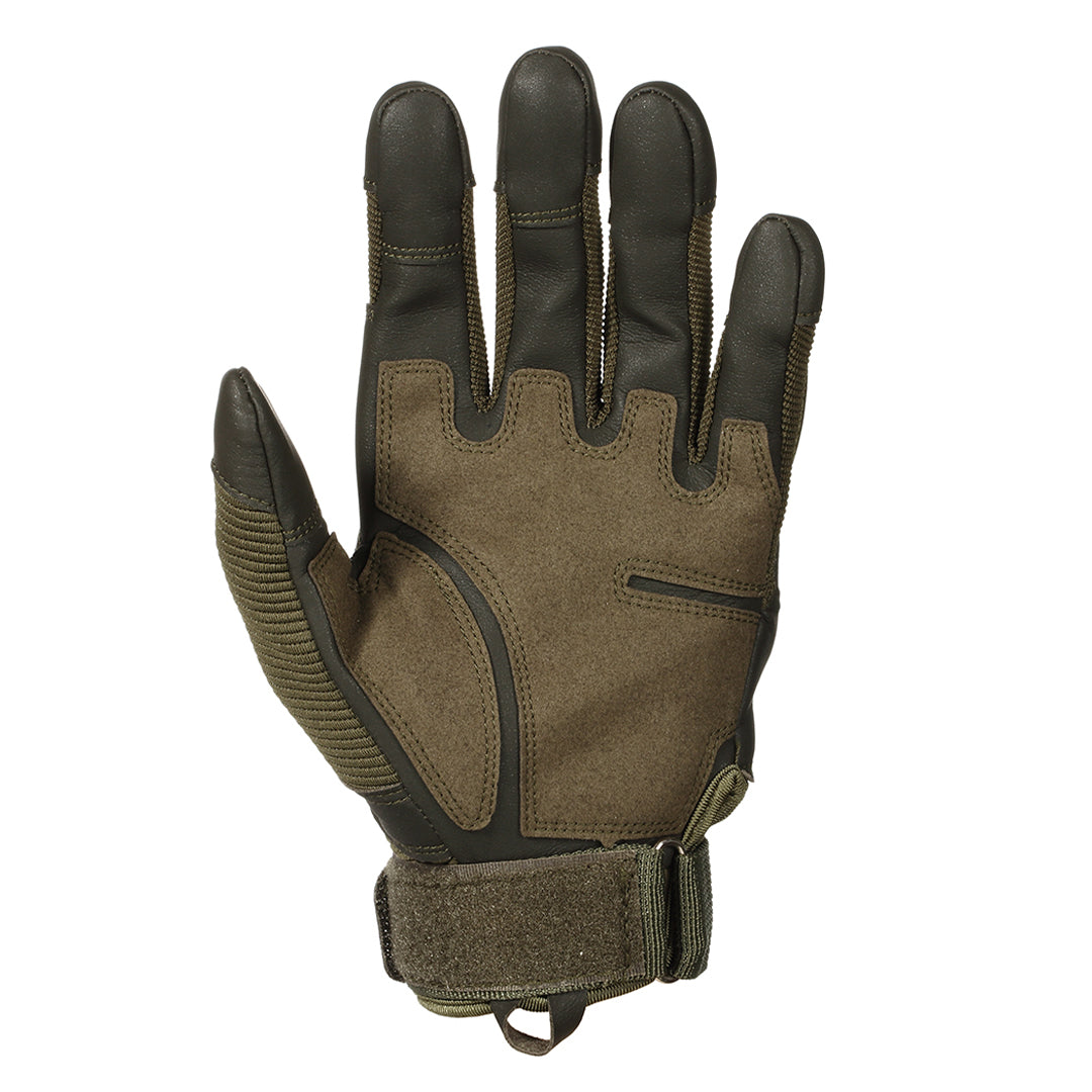 Gants tactiques en cuir et coton, outdoor, verts, pour la survie, le bricolage et le jardinage, gants de travail antidérapants à bonne prise, S M L XL | Sansoti