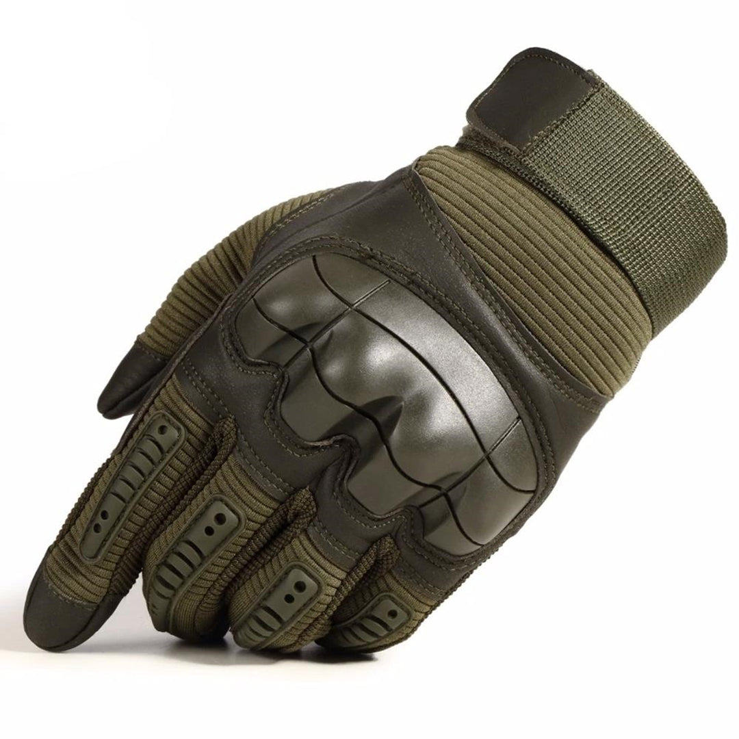 Gants tactiques en cuir et coton, outdoor, verts, pour la survie, le bricolage et le jardinage, gants de travail antidérapants à bonne prise, S M L XL | Sansoti