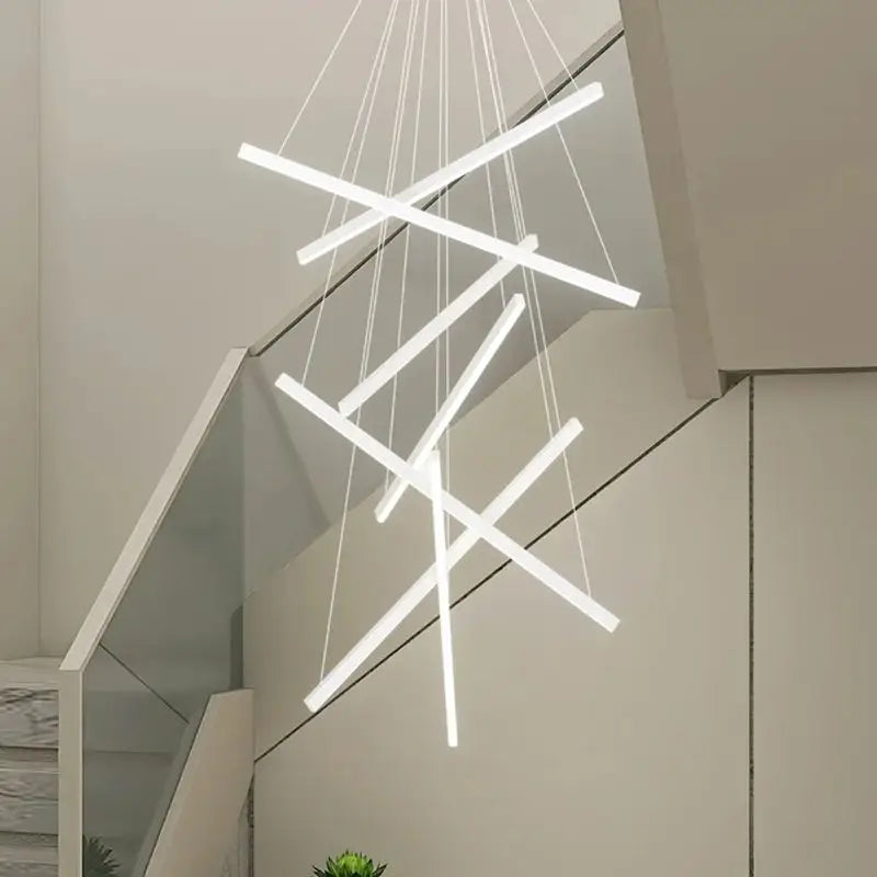 Hanglamp Trap XXL Modern Design LED Aluminium Acryl 300cm | Sansoti