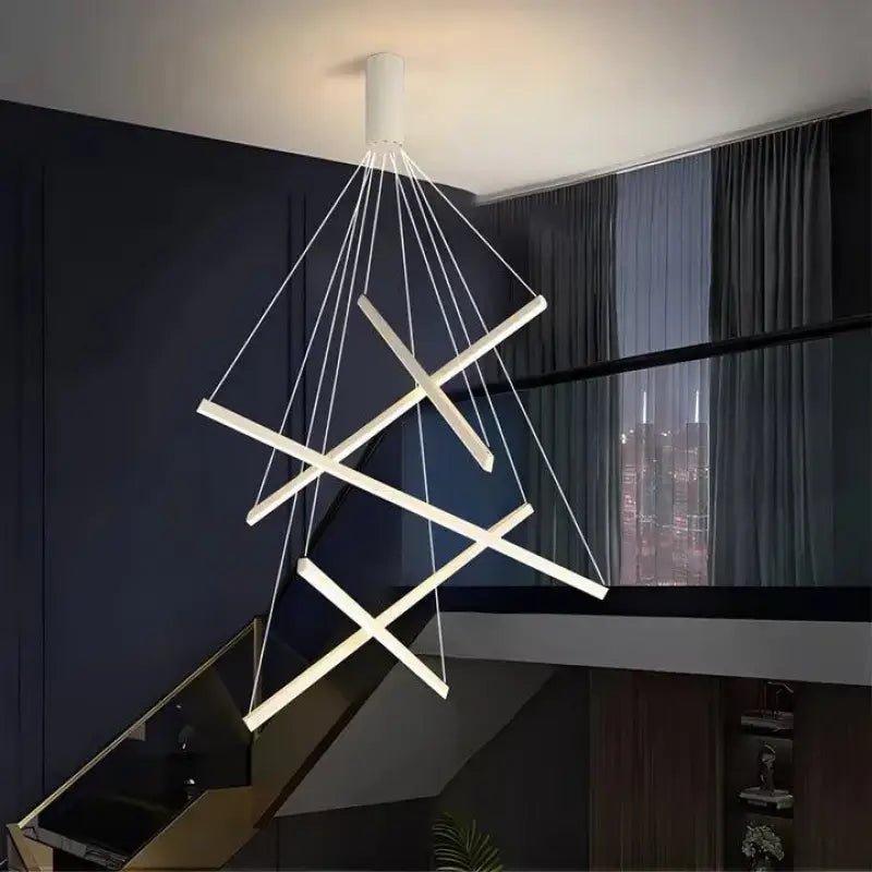 Hanglamp Trap XXL Modern Design LED Aluminium Acryl 300cm | Sansoti