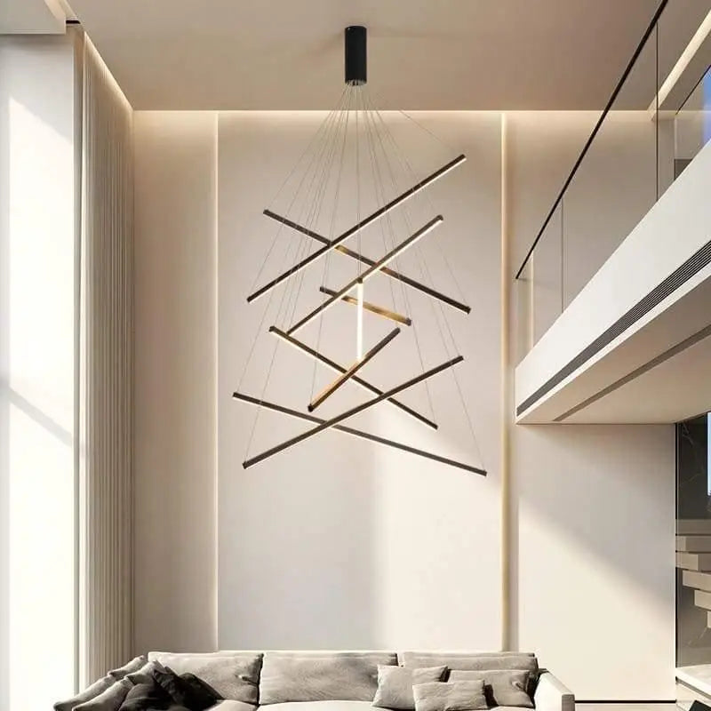 Hanglamp Trap XXL Modern Design LED Aluminium Acryl 300cm | Sansoti