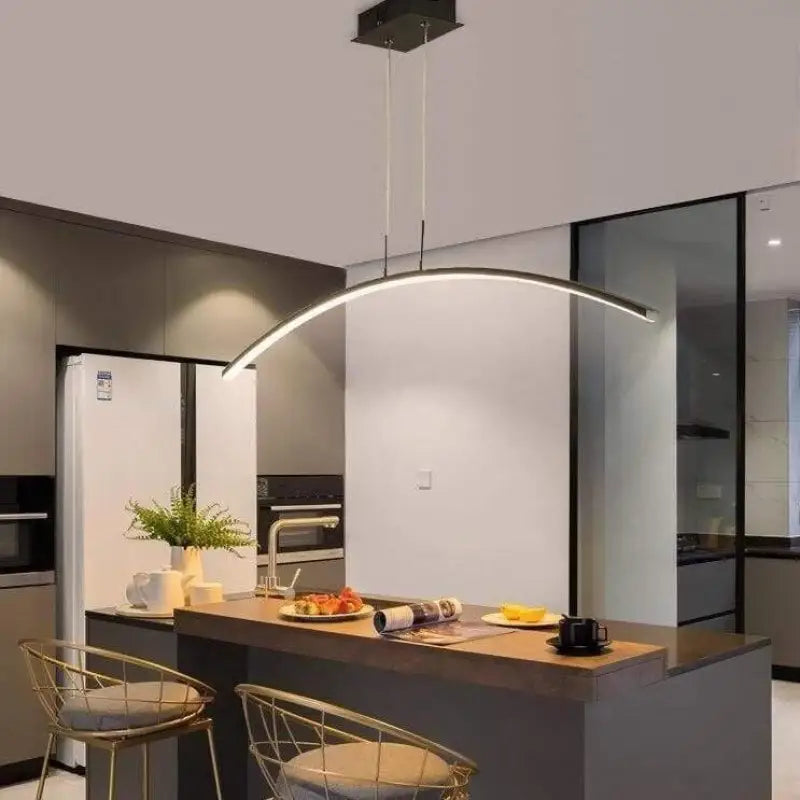 Hanglamp Keuken Design Aluminium Acryl LED G9 26W Zwart Eettafel Woonkamer Modern | Sansoti