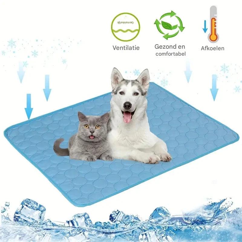 Zelfkoelende Rustmat voor Huisdieren Ademend Koelend Oppervlak Honden Katten Zomercomfort Verstelbaar Formaat | Sansoti