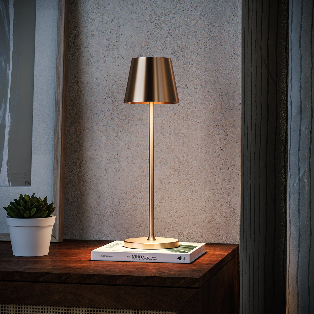 Draadloze Tafellamp Dimbaar LED Oplaadbaar Binnen Buiten Terras Woonkamer Eetkamer Slaapkamer Decoratief | Sansoti