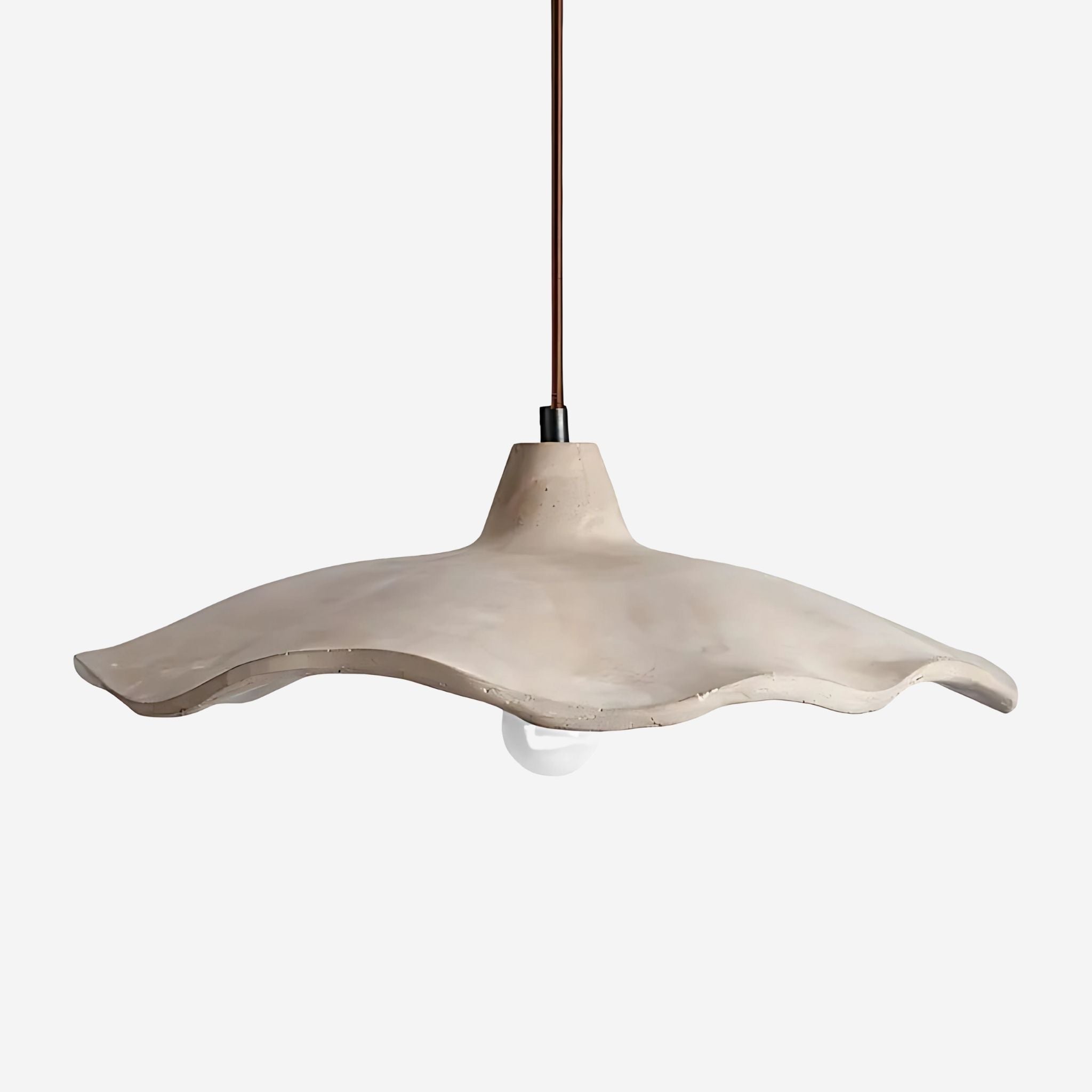 Hanglamp Travertin Beige Organische Vorm 42cm E27 | Sansoti
