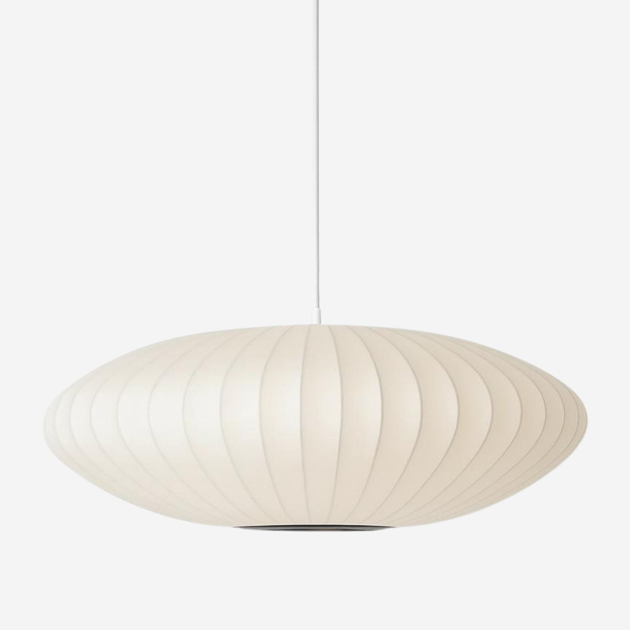 Hanglamp Ribbel Rond Cacoon Materiaal Crème Modern Design | Sansoti