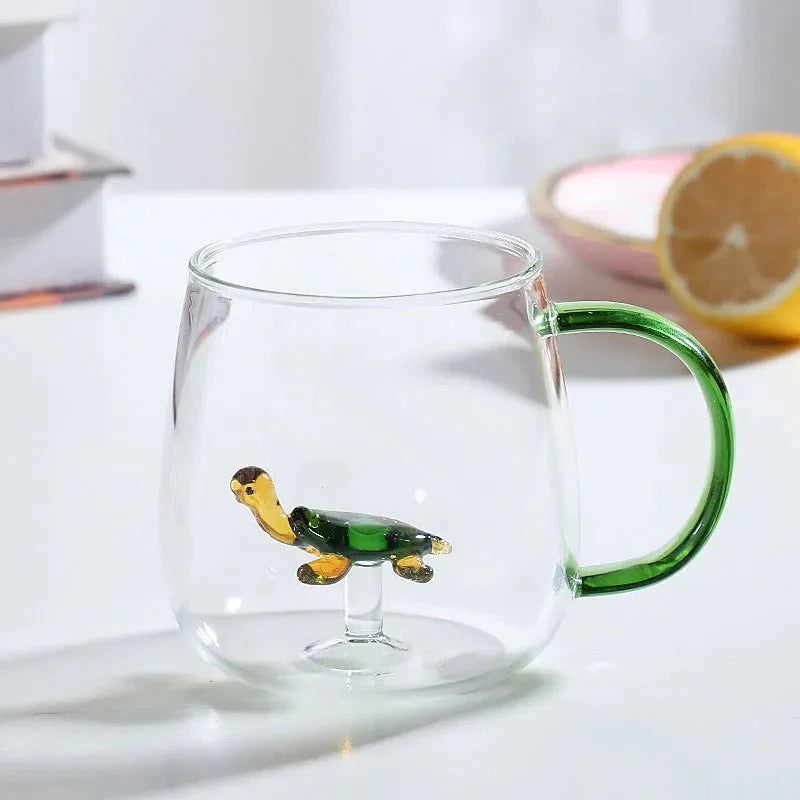 Glastasse mit 3D-Tierfigur | Restfield