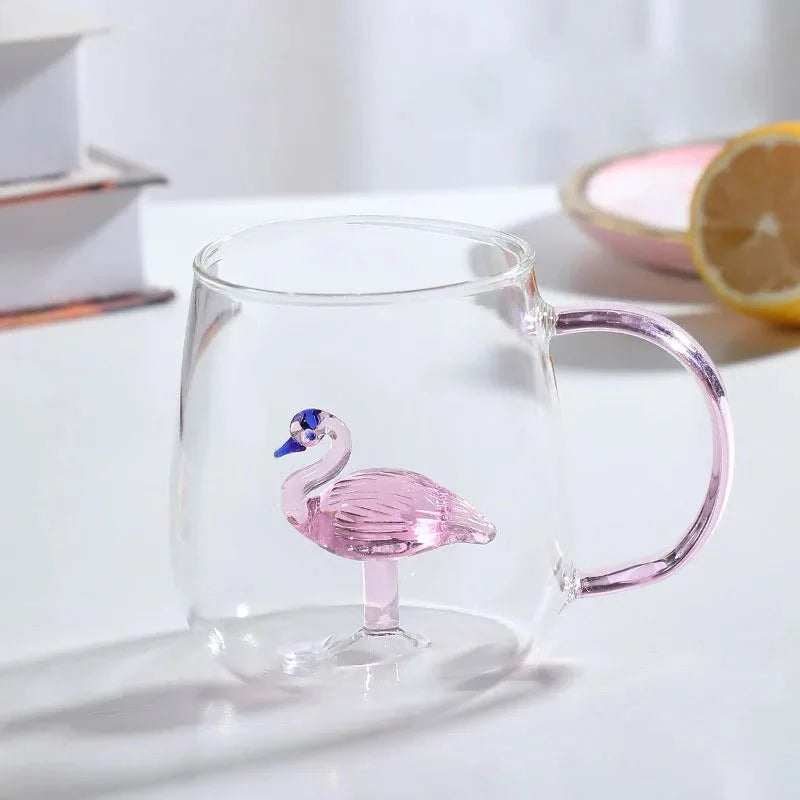 Glastasse mit 3D-Tierfigur | Restfield