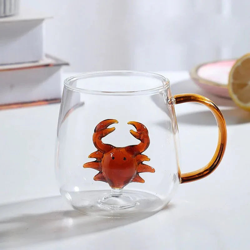 Glastasse mit 3D-Tierfigur | Restfield