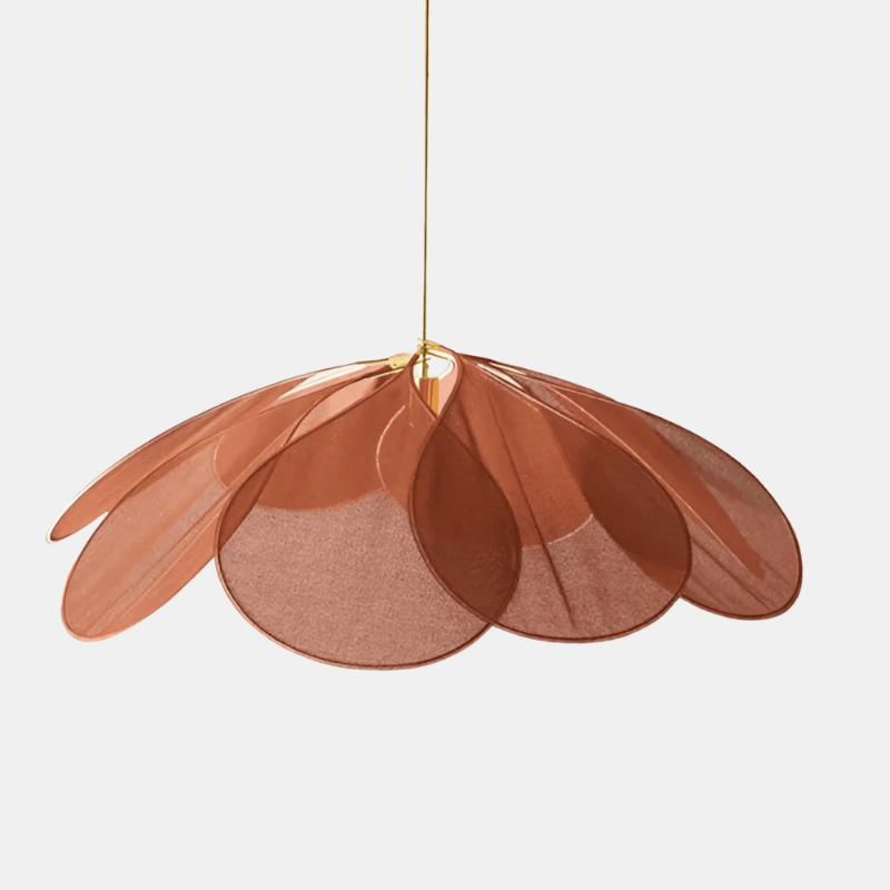 Hängelampe Blume Stoff Vintage E27 Warmweiß 50-80cm Wohnzimmer Schlafzimmer Esszimmer