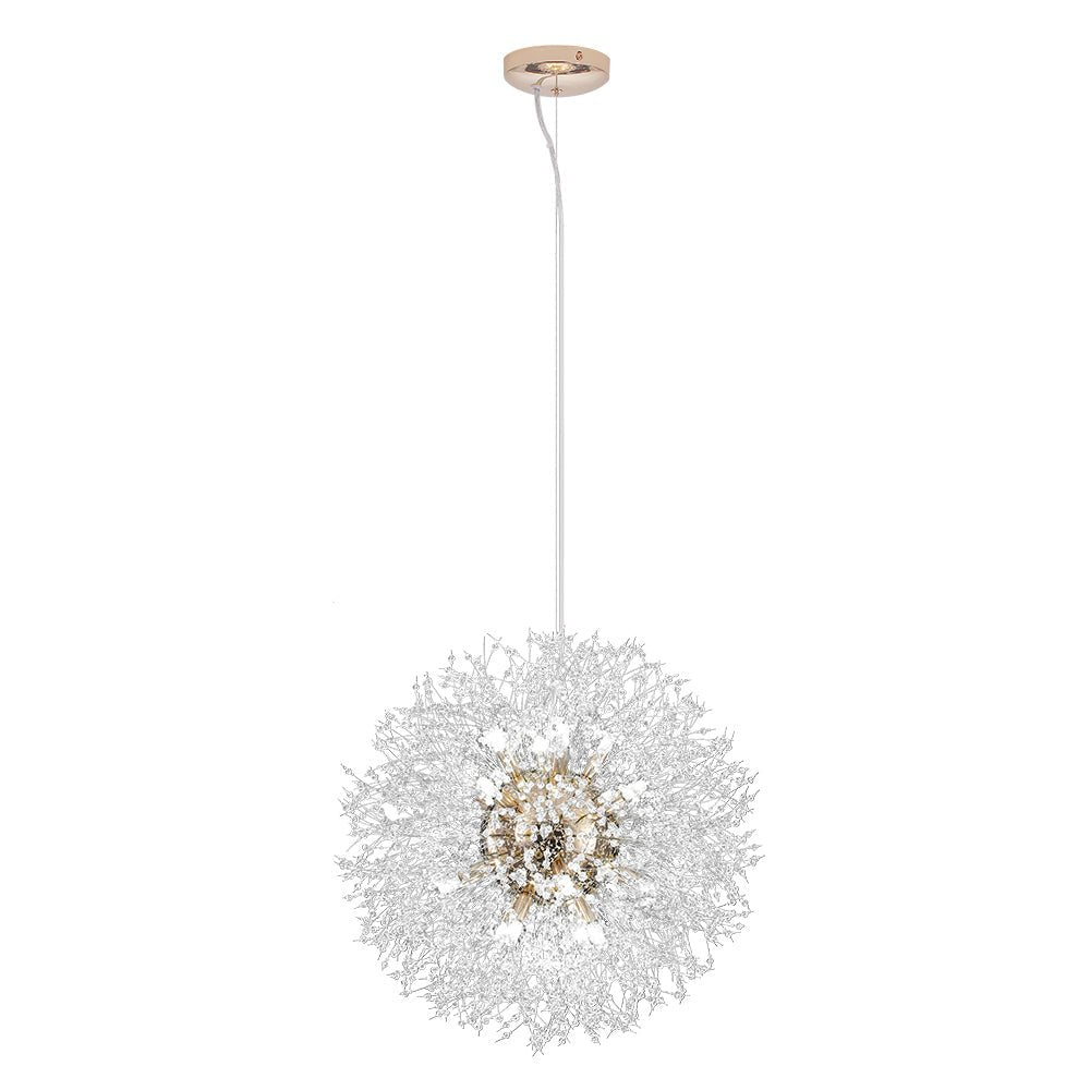 Kronleuchter Feuerwerk Sputnik 16-flammig Kristall Messing 80cm Wohnzimmer Eingang Dimmbar