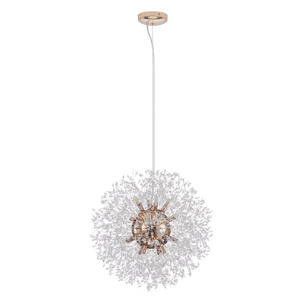 Kronleuchter Feuerwerk Sputnik 16-flammig Kristall Messing 80cm Wohnzimmer Eingang Dimmbar