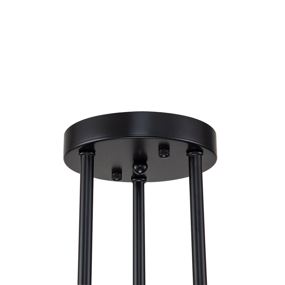 Deckenleuchte Sputnik 6 oder 8-Flammig Schwarz Metall 62-103cm Retro Modern Wohnzimmer Dimmbar