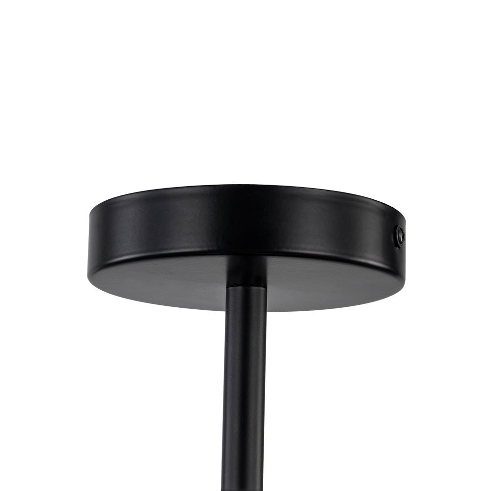 Plafonnier en cristal de luxe avec design tambour en laiton noir ou chrome – plafonnier glamour 50 cm | Restfield