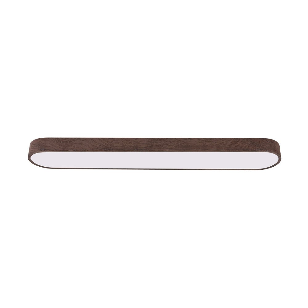 Deckenlampe Oval LED Holzoptik Metall 65-90cm Warmweiß Kaltweiß Wohnzimmer Schlafzimmer
