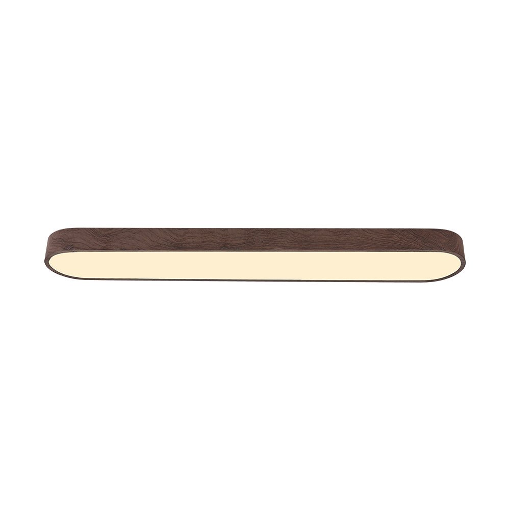 Deckenlampe Oval LED Holzoptik Metall 65-90cm Warmweiß Kaltweiß Wohnzimmer Schlafzimmer