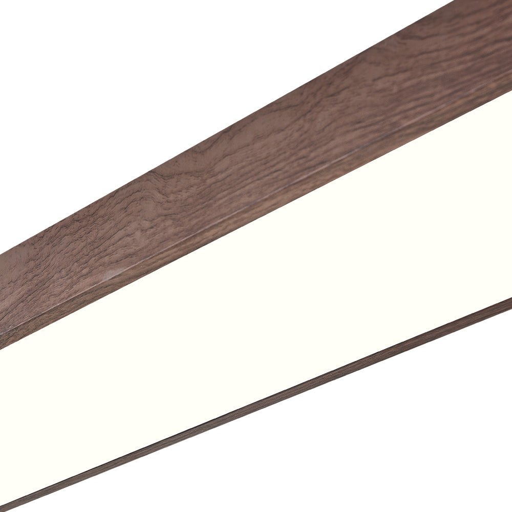 Deckenlampe Oval LED Holzoptik Metall 65-90cm Warmweiß Kaltweiß Wohnzimmer Schlafzimmer