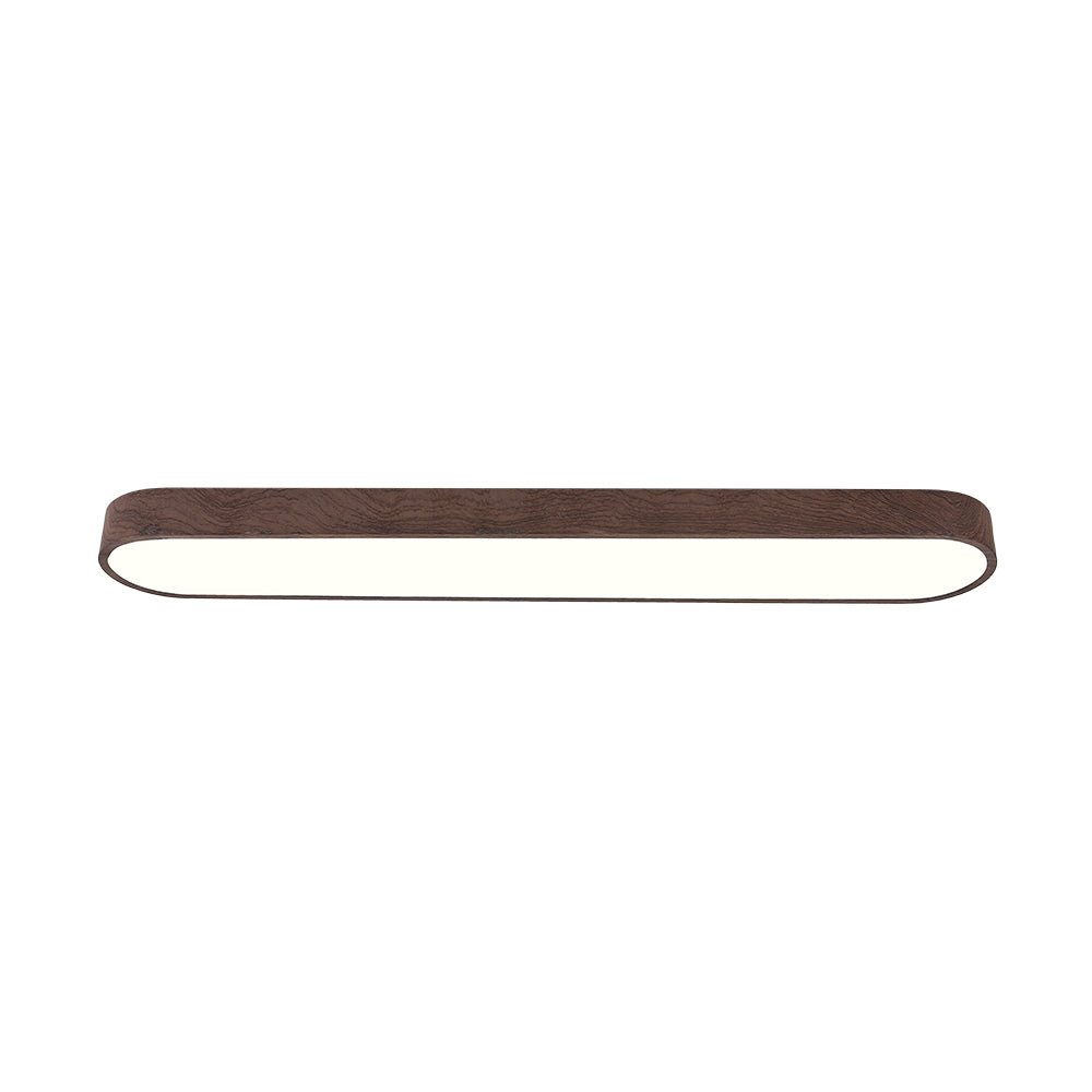 Deckenlampe Oval LED Holzoptik Metall 65-90cm Warmweiß Kaltweiß Wohnzimmer Schlafzimmer