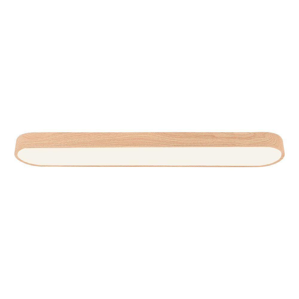Deckenlampe Oval LED Holzoptik Metall 65-90cm Warmweiß Kaltweiß Wohnzimmer Schlafzimmer
