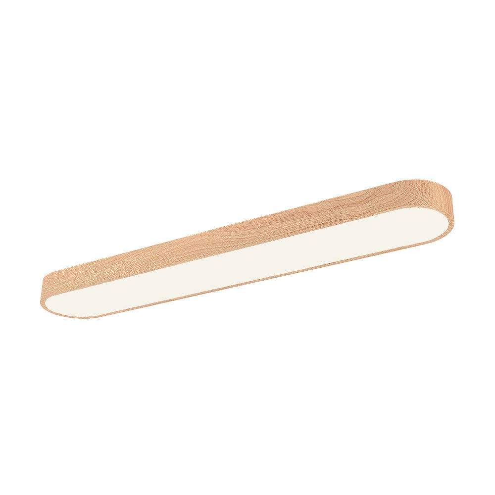 Deckenlampe Oval LED Holzoptik Metall 65-90cm Warmweiß Kaltweiß Wohnzimmer Schlafzimmer