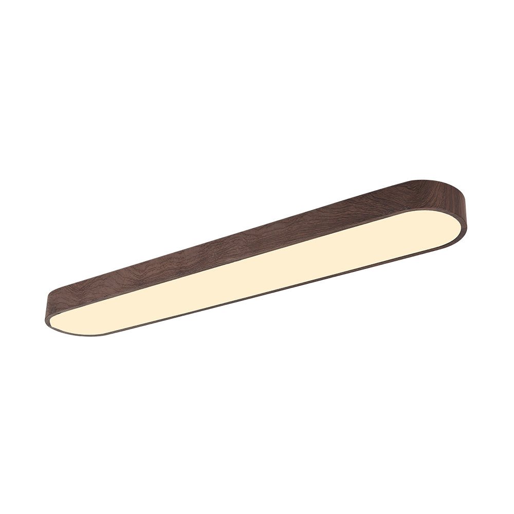 Deckenlampe Oval LED Holzoptik Metall 65-90cm Warmweiß Kaltweiß Wohnzimmer Schlafzimmer