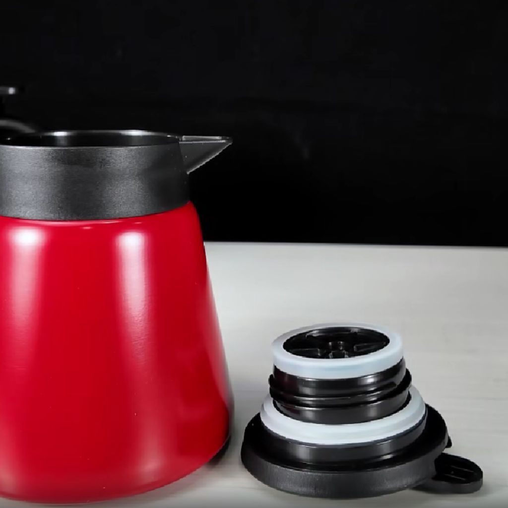 Vacuüm Thermoskan 600ml RVS Dubbelwandig Geïsoleerd voor Koffie Thee Kantoor Keuken Thuis Warm Koud Dranken | Sansoti