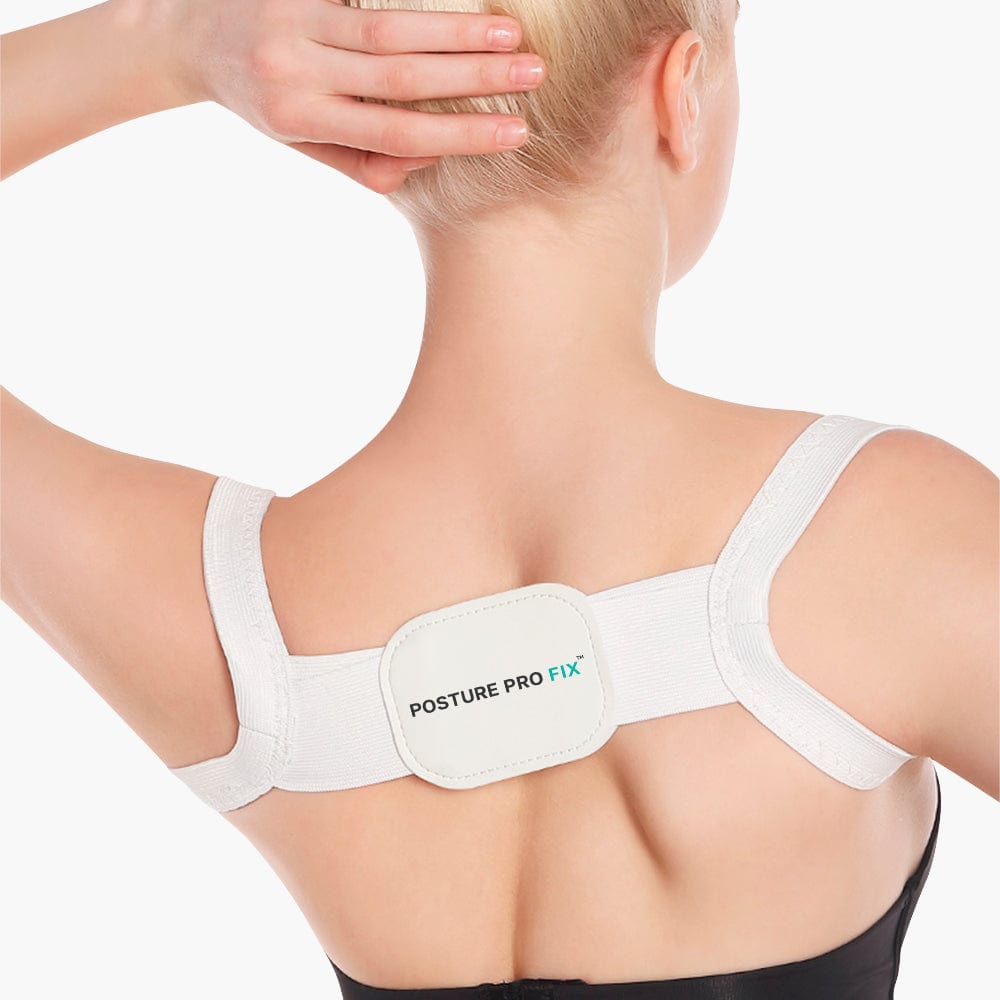 Houdingscorrector Rugsteun Verstelbaar Zwart Wit Ergonomisch Rugbrace Schoudersteun Pijnverlichting Dagelijks Gebruik Sport | Sansoti