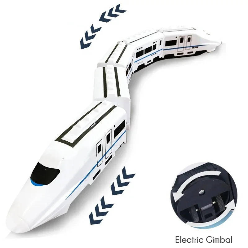 Electric Train Set with Sound and Lights for Toddlers - Interactive Toy, 4 Wagons, Educational | Sansoti