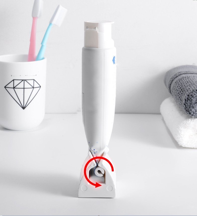 Tandpasta Uitknijper Set van 2 – Hygiënisch Tandpasta Uitknijtool voor Badkamer | Sansoti