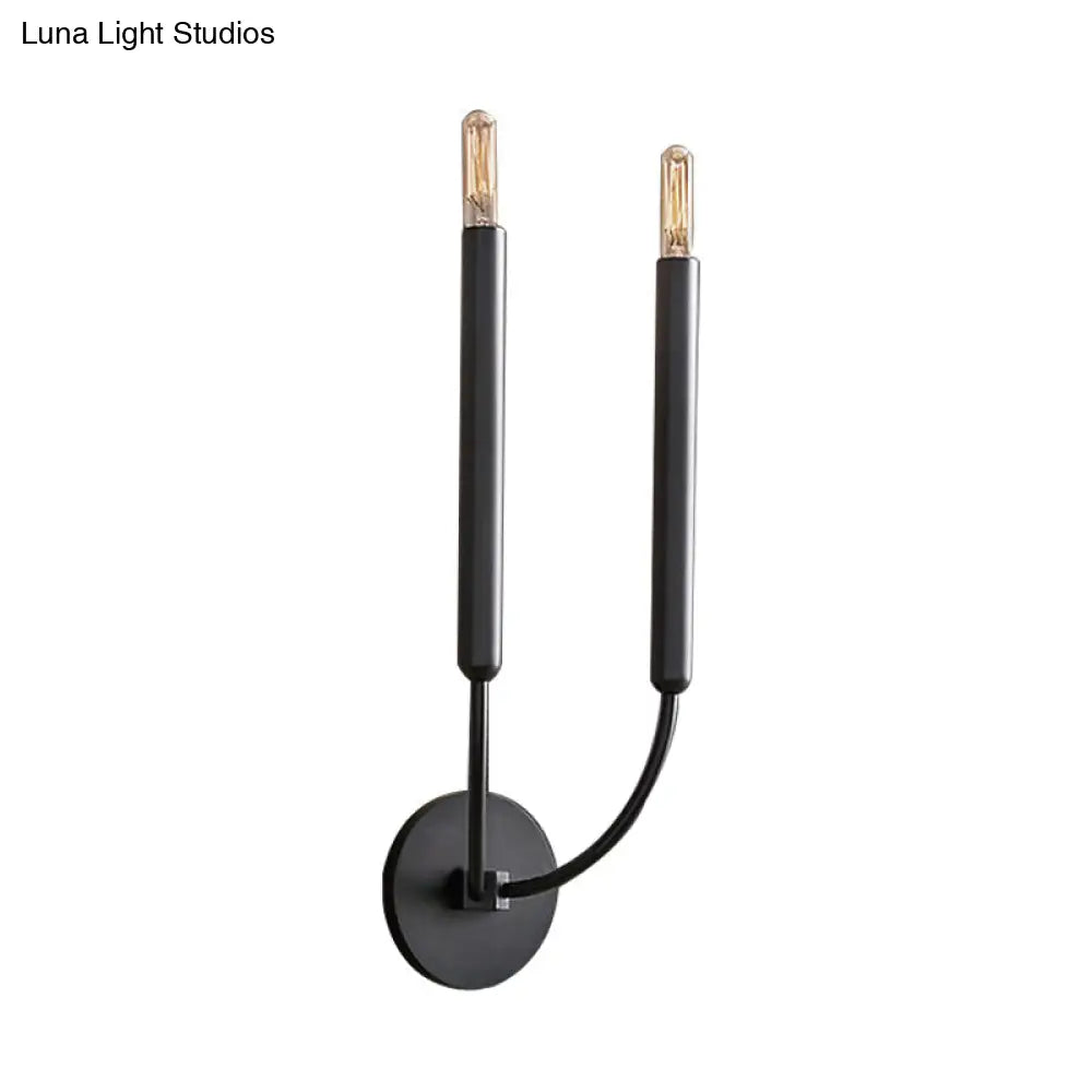 Klassieke Wandlamp Tubelamp – Messing of Zwart Armatuur met Vintage Karakter | Sansoti