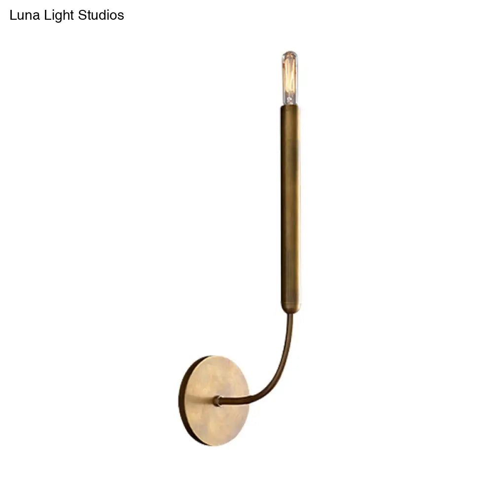 Klassieke Wandlamp Tubelamp – Messing of Zwart Armatuur met Vintage Karakter | Sansoti